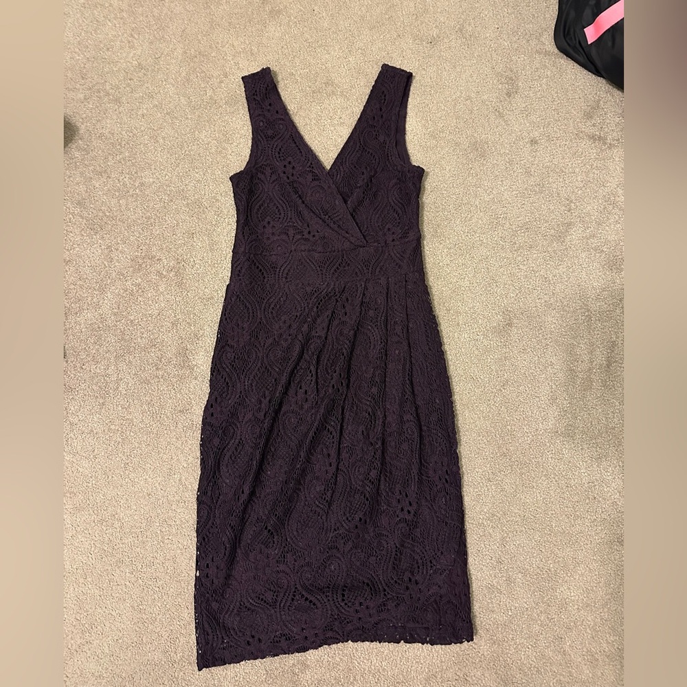 Le Chateau Deep Purple Mini Dress
